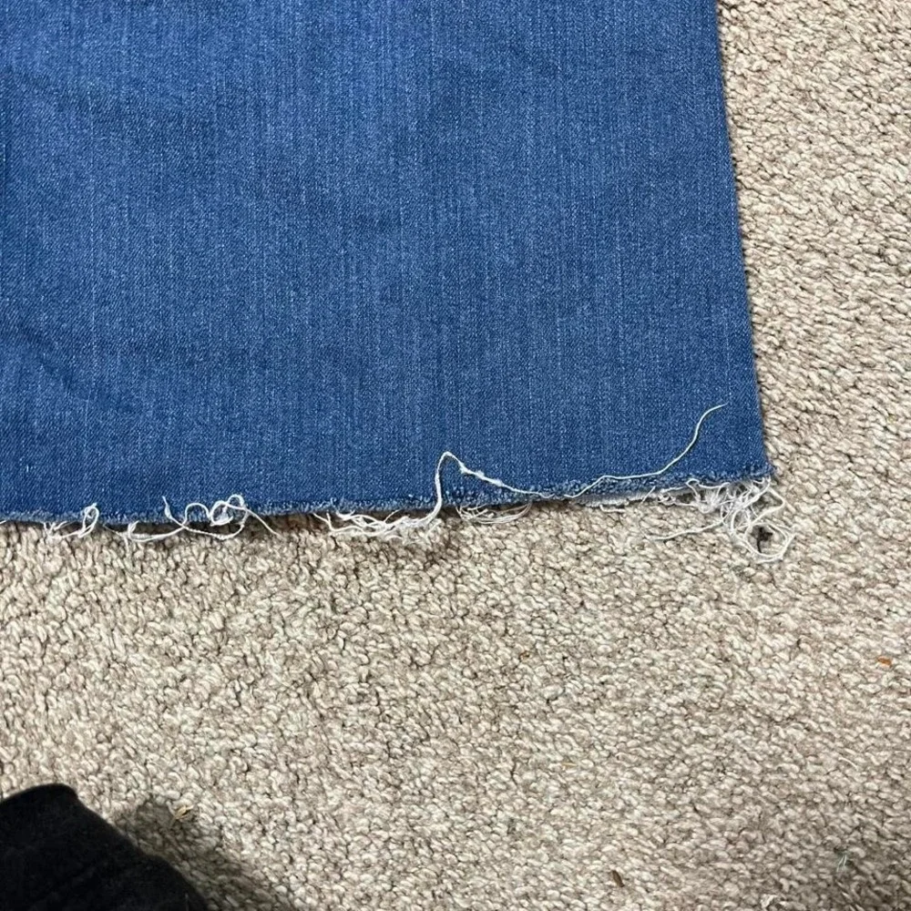 Nanette blue denim patchwork dress with distressed edges - Picture 2 of 6